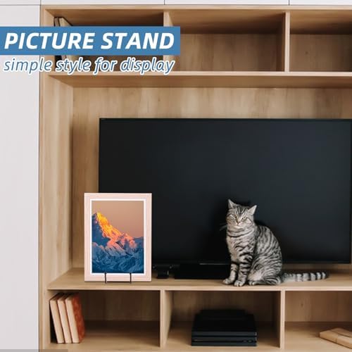 DAJAVE 20 Pack 6 Inch Plate Stands for Display, Metal Plate Display Stands Picture Frame Holder Stand, Black Plate Holder for Displaying Picture, Book, Decorative Dish, Tabletop Art - Image 5