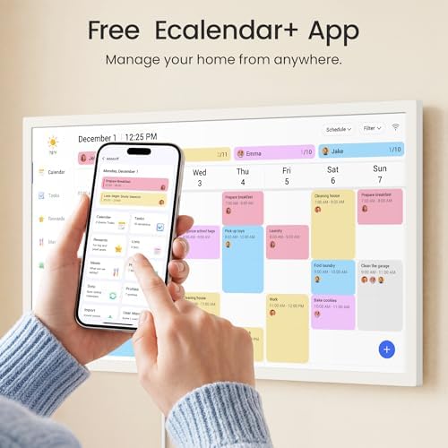Dragon Touch 24 inch Digital Calendar Chore Chart – Interactive Touchscreen, Smart Family Planner, Hearth Display Desk Digital Calendar Best Gifts for Christmas, Wedding, Mom - Image 6