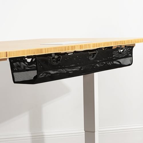 Under Desk Cable Management - Breathable & Fire Retardant Mesh - Flexible Tray - Easy Installation - Adjustable Straps - Image 3