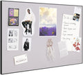 Fabric Bulletin Board 30x20 inches,Black Aluminum Framed Wall Pin Board by Lightomorrow