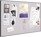 Fabric Bulletin Board 30x20 inches,Black Aluminum Framed Wall Pin Board by Lightomorrow