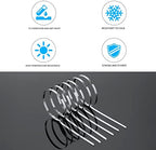 XINGO 8 inch Metal Zip Ties (600 Pack), 304 Stainless Steel Heavy Duty Zip Ties, 300lbs Tensile Strength, Multi-Purpose Self-locking Cable Ties for Exhaust Wrap, Outdoor and Canopy Etc - Image 3