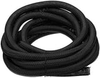 MECCANIXITY Split Sleeve Wire Loom Braided Sleeve 1-1/2" 25Ft Black by MECCANIXITY