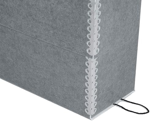 Lineco Archival Document Storage Box, Gray, 15.5" x 10.5" x 5" - Image 4