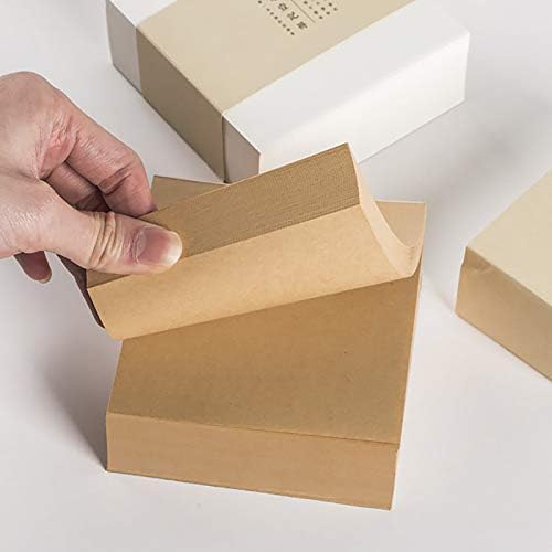 VANRA Note Cube 4 x 4 Inch (Not Sticky) Memo Cube Refill (No Holder) Tear-Off Pages (Not Loose) Blank Scratch Pads, 400-Sheets/Cube (Kraft Brown) (Pack of 3) - Image 7