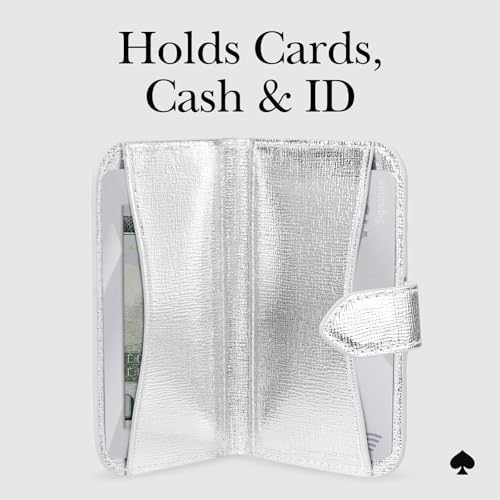 kate spade new york Morgan Magnetic Card Holder/Wallet - Metallic Silver - Image 6