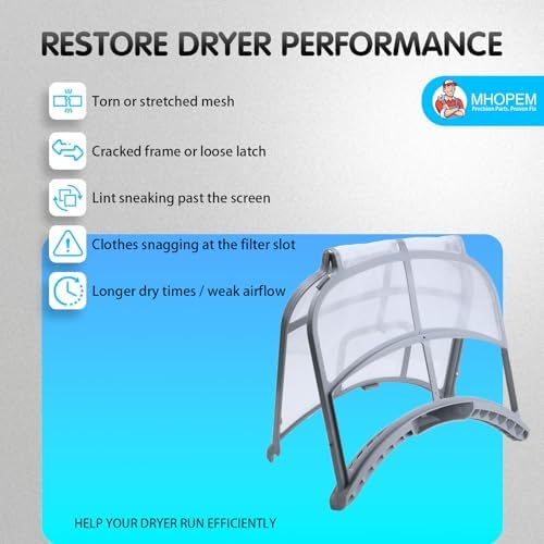 DLEX8100V DLGX8101V DLEX9000V DLEX5000V DLGX8001V Dryer Lint Filter - Image 4
