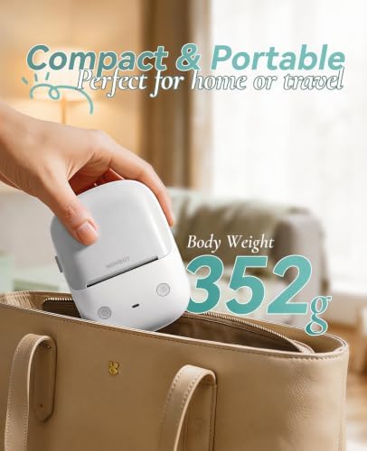 NIIMBOT B2 Label Maker Machine with Tape for Home Office, Gray White - Image 3