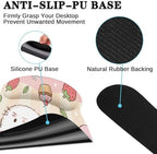 Arttown Keyboard Mouse Pad Set, 4 in 1 Desk Mat Set Strawberry Kawaii - Image 5