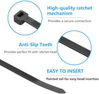 8 Inch Black Zip Ties 5000 Pack Cable Ties 35 LBS - Image 4