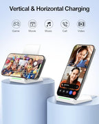 Wireless Phone Charger Stand for iPhone Samsung with 30W PD Adapter - Image 5