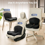 Alcedo Ergonomic Memory Foam Seat Cushion for Office Chair & Wheelchair - Image 3