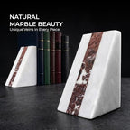 Natural White Marble Bookend 6" - Image 6