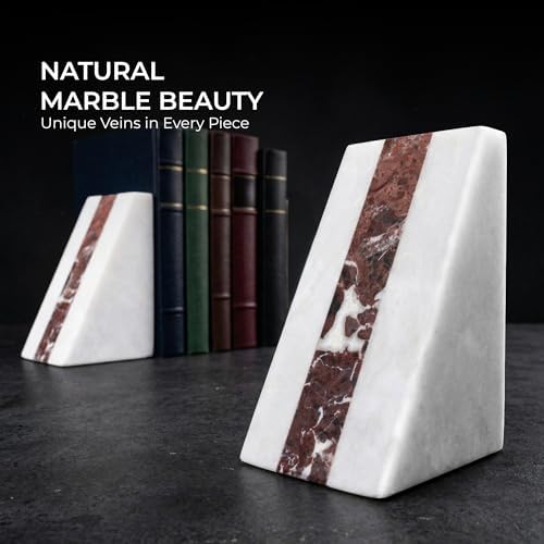 Natural White Marble Bookend 6" - Image 6