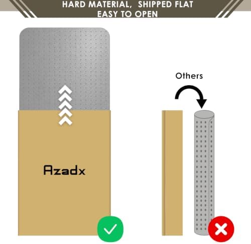 Azadx Heavy Duty Office Chair Mat for Carpet 36" x 48" Hard Material - Image 5