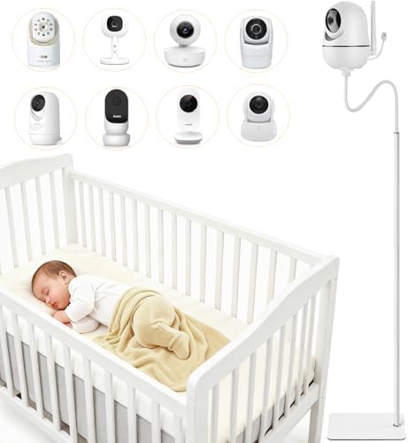 iTODOS Baby Monitor Floor Stand Holder Mount Compatible with HelloBaby HB6550/6560,Infant Optics DXR-8 Pro,Nanit Pro & Flex Stand,VTech VM819/VM901,Momcozy,Owlet,eufy,Babysense,Motorola by iTODOS