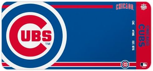 SOAR MLB Official Established Primary Logo Wordmark Home Office Desk Pad Mouse Pad Mat 35" x 16" (Chicago Cubs, Chicago Cubs) - Image 2