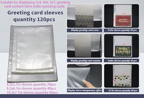 Greeting Card Organizer & Storage,Christmas Card Book,120 Sleeve - Image 6