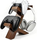 ASFSKY Wood Controller Holder and Headphone Stand, 3-in-1 Gaming Equipment by ASFSKY