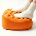Foot Rest Under Desk, Memory Foam Ergonomic Footrest, Orange by COZYDOU