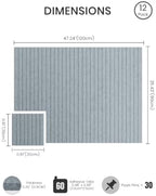 Bumusty 48"x 36" Large Felt Bulletin Board Tiles, Slate Gray - Image 2