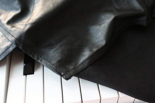 Digital Piano Cover for Yamaha - Piano Keyboard for P143, P225, P223, P145, P143, P125a, P125, P115, P105, P71, P45, Kawai ES120, PX150, Roland F-20 & More, Keyboard Cover, Black, Leatherette - Image 3