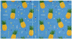 Cute Cartoon Pineapple Blue Round Ring Binders 1.5 Inch 3 Ring Binder with Clipboard Holds 200 Sheets Office Home School - Image 3