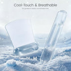 Ospelelf Clear Mouse Pad with Wrist Rest and Ergonomic Gel Keyboard Hand Wrist Set, Support for Typing Gaming, Relieve Wrist Pain, Cool & Easy to Clean, for Office, Programmer, Home Computer Use - Image 5