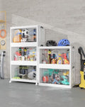 OlarHike 97QT Storage Bins with Lids for Closet, Garage, Shelves, 5 Pack by OlarHike