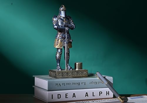 King's Guard Knight Pen Stand Desk Organizers for Desk Blue - Image 6