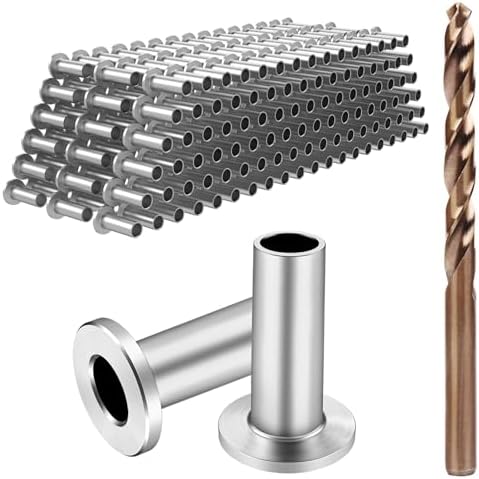 BLIKA 300 Pack Stainless Steel Protector Sleeves for 1/8" 5/32" or 3/16" Deck Cable Railing, for Wood/Composite Posts, T316 Marine Grade by BLIKA