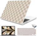 Teryeefi Khaki Checkered Case for MacBook Air 13.6 inch M5 M4 M3 M2 (2022-2026 Release) by Teryeefi