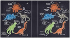 Dinosaur Cartoon Black Decorative 3 Ring Binder 1.5 Inch Large View Binders with Pockets File Organizer for Office College School, 2 Pack - Image 2
