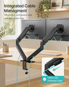 Dual Monitor Arm for Up to 32 Inch Screens, Heavy Duty Monitor Mount - Image 5