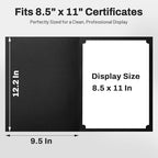 SUNEE Certificate Holders, 100 Packs Black Diploma Holders, Certificate Covers with Gold Foil Border for Letter Size 8.5 x 11 Certificate Paper, Cardstock, Award, Graduation, Documents - Image 5