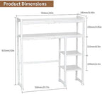 Aetheris Desktop Organizer Shelf, 30" Wooden Office Storage Rack, Display Shelf Rack, 5 Tier Desktop Display Rac, Desk Shelf, Desk Hutch for Computer Monitor - Image 3