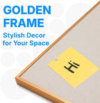 OWLKELA Cork Board, 30 x 20 Inch, Oatmeal Framed - Image 3