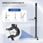 NEEWER Overhead Camera Mount Arm with Phone Clip, 22"/56cm 180°&360° 2 Section Flexible Holding Arm for Desk Stand, Fits 0.87"-1.1" Tube, 5.5lb/2.5kg Max Load for Camera LED Ring Light Mic, DS009 - Image 4