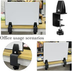4-Pack Sneeze Guard Clamps for 1/8"" to 1"" Thick Panels, Adjustable Desk Partition Clips, Easy-to-Install Desk Privacy Panel Clips, Ideal for Office and Home Use, Black, 8HY-I0K-JXP340 - Image 7