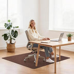 Sycoodeal Chair Mat, 40" x 55" Office Chair Mat for Hardwood and Tile Floor, Heavy Duty Floor Protector for Rolling Chairs, Non-Slip,Computer Mat for Home Office(Brown) - Image 7