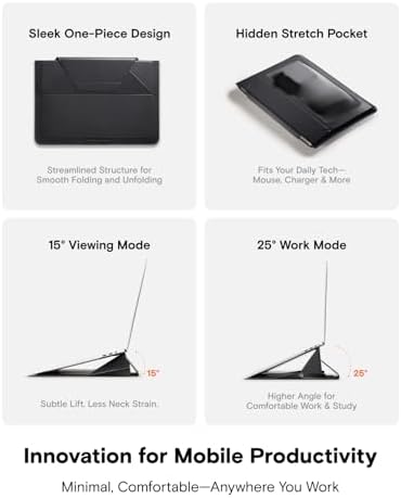 MOFT Laptop Carry Sleeve with Stand &Smart Storage for 15" Laptop for Work - Image 5
