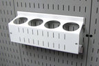 Wall Control 4 ft. Metal Pegboard Organizer - Standard Tool Storage Kit & Spray Can Holder Bracket for Pegboard & Slotted Tool Board - White - Image 5