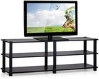 Furinno Turn-S-Tube Toolless 3-Tier TV Stand, Dark Cherry - Image 4