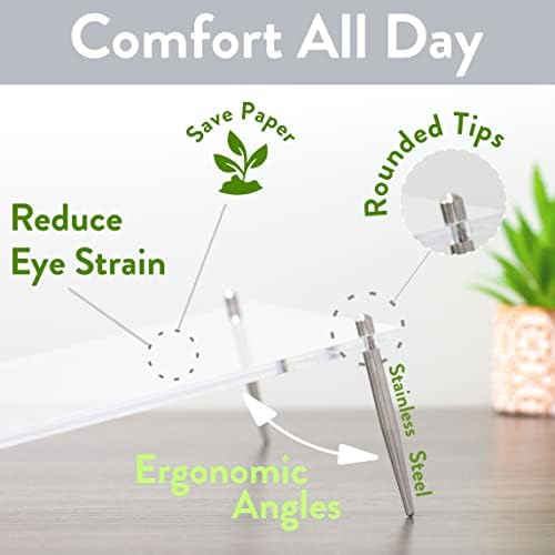 Desk Dry Erase Board with Erasable Marker, Angled Writing Tablet - Image 3