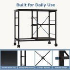 OLIXIS Mobile File Cabinet with 3 Drawers, Rolling Under Desk Storage - Image 6