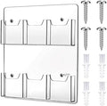 Eersida Acrylic Brochure Pamphlet Holder Brochure Display Stand, 6 Pockets by Eersida