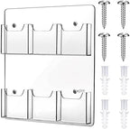 Eersida Acrylic Brochure Pamphlet Holder Brochure Display Stand, 6 Pockets by Eersida