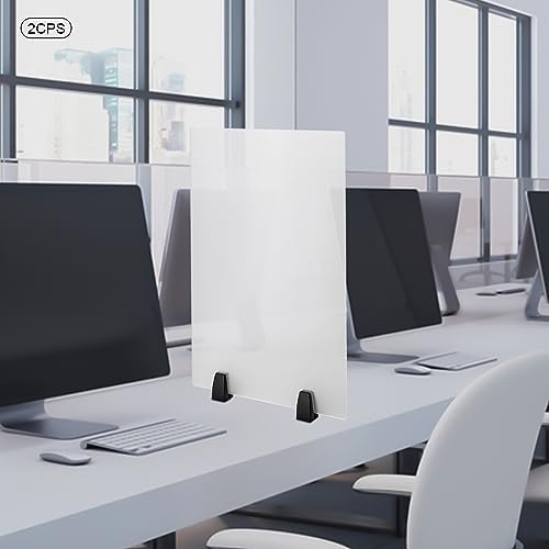 2-Piece Desk Dividers, 24" x 18" Desk Privacy Panels, Frosted Acrylic Office Partitions, Table Divider with Clamps, Privacy Dividers for Schools Office Call Centers Workstation - Image 7