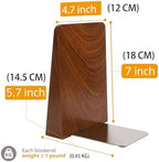 DRELIFAM Wood Handmade Book Ends to Hold Books Large Heavy Duty Bookends for Shelves Decorative Book End for Heavy Books - Image 2
