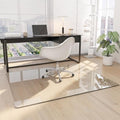 46"x55" Tempered Glass Office Chair Mat for Carpet & Hardwood Floor by Unknown